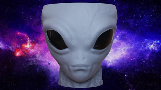 Alien Bowl / plant pot halloween