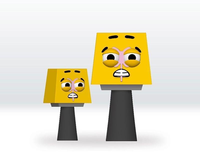 Sprunki OC Panic STL file 3D Model Fanart