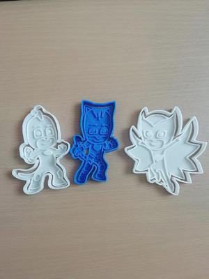 set pj mask cookie cutter and sealer
