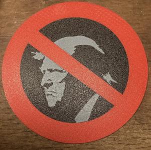 Anti Trump sign multicolor