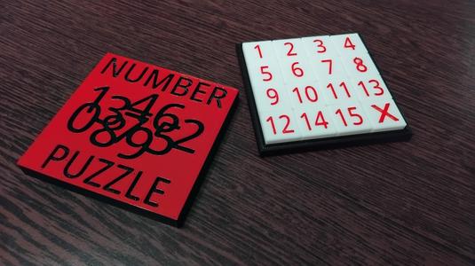 Number slide puzzle - logic game