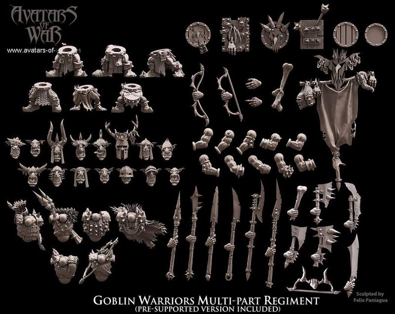 Goblin Warriors multi-part regiment