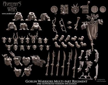 Goblin Warriors multi-part regiment