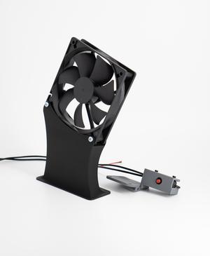 External Fan A1 Mini Print Automation | Button Holder and Fan Holder STEP & 3MF