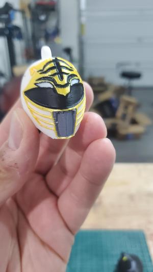 Green and White Ranger Christmas Tree Ornaments