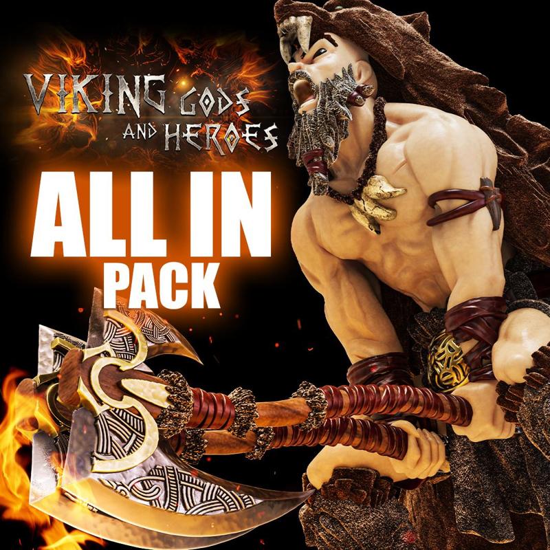 Viking Gods and Heroes All in Pack (with Scenery/Centerpiece)