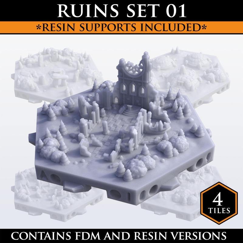 Hexton Hills Ruins Set 01