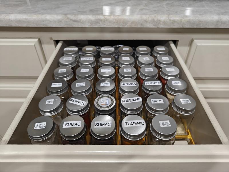 Spice Drawer Organizer