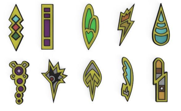 Unova Pokemon League Badges