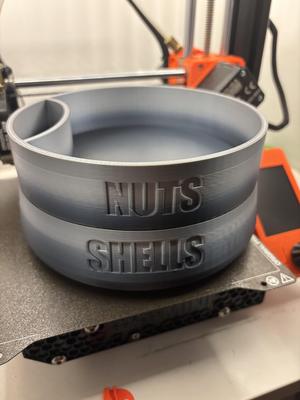 Nuts, Peanuts, Pistachios sorting bowl