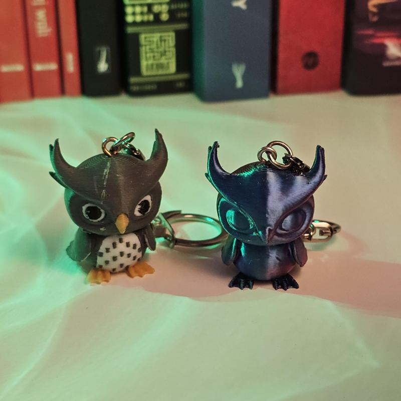 Miniature Owl Figurine – Keychain or Decoration