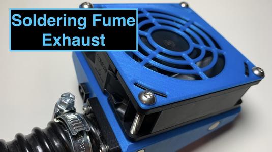 Soldering Fume Exhaust using a PC Fan