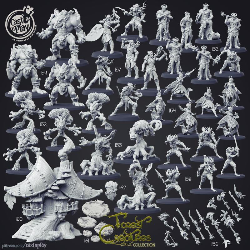 Forest Creatures (Pre-Supported) (Set)