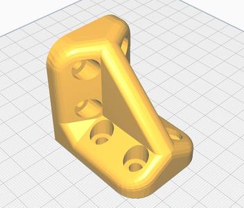 Reinforced 4040 / 4020 corner bracket 