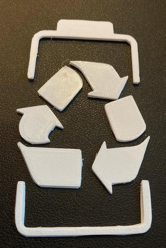 Recycle battery sign