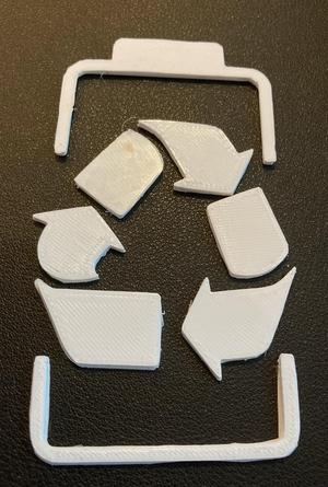 Recycle battery sign