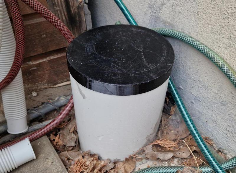 200mm PVC pipe lid