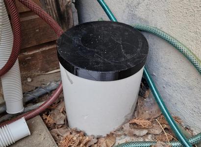 200mm PVC pipe lid