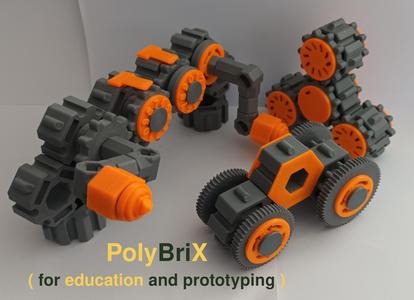 PolyBriX - An open and flexible construction kit ( update 1 - new parts )