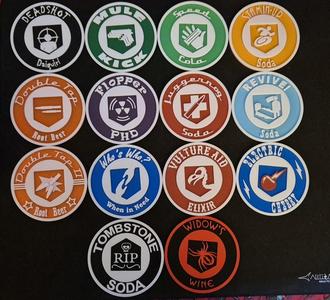 All Call of Duty Zombies Perk Coasters from WaW-BO3