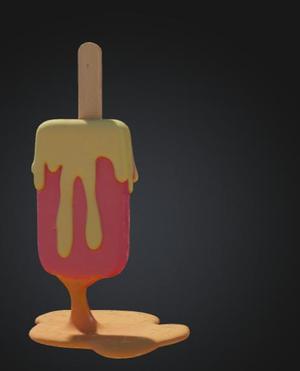 a melting popsicle