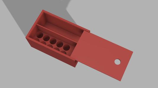 Portable Drill Bit and Screwdriver Case