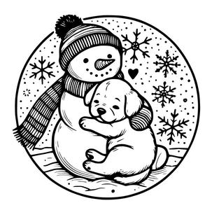 Snowman (4) coasters