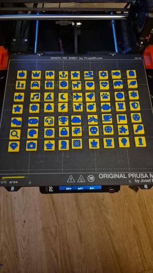 LEGO-Compatible 2x2 Block Set with Custom Designs - 63 Unique Pieces!