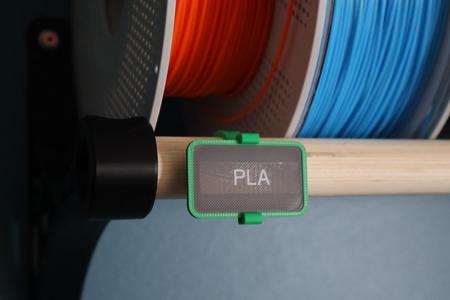 DowelMonkey Clip-on Label