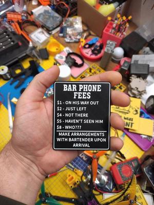 Bar phone rates