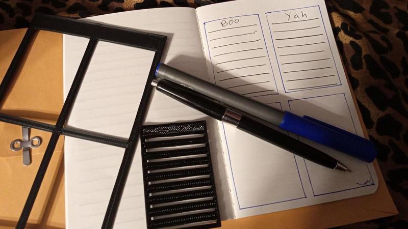 Modular Stencil System For 3.5"x5.5" Pocket Notebooks (Field Notes, Moleskine, & Others)
