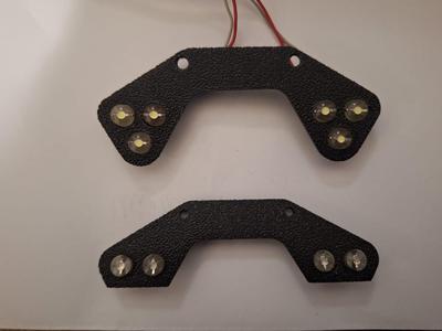 Traxxas Revo 3.3 front + rear bumpers for led ligths