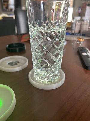 luminous coasters / dessous de verre lumineux