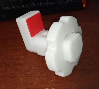 Child baby cradle bed canopy pole rod stick mount fastener + FreeCAD file