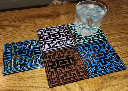Pac-Man & Ms.Pac-Man Inspired Coaster Set (No AMS or MMU required)