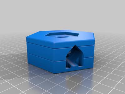 Falltrough for a marble run