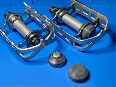 1970s MKS bike pedal dust cap (internal thread)