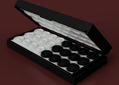 Checkers Set Print-In-Place