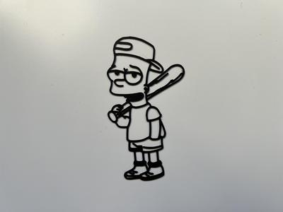 Bart Simpson Wall Art #1
