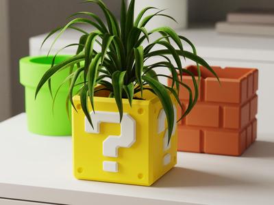 RETRO BLOCK Collection - Planter Set