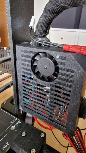 Einsy door with fan for motherboard cooling
