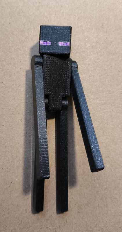 Enderman assembled with pins