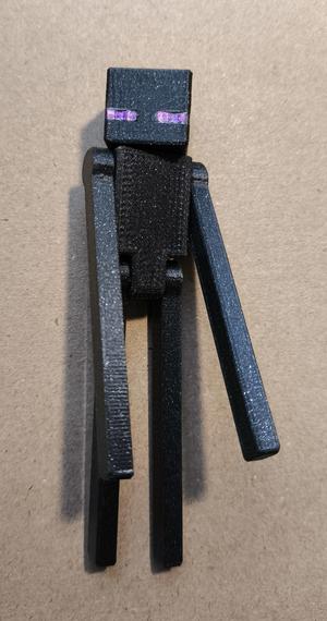 Enderman assembled with pins