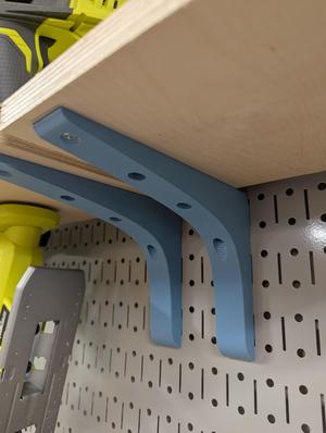 Pegboard Shelf Bracket