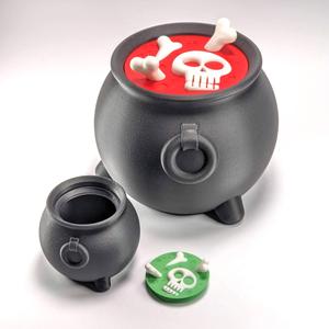 Skeleton Soup! (just a simple filament change for the bones!) - now includes pot of gold!
