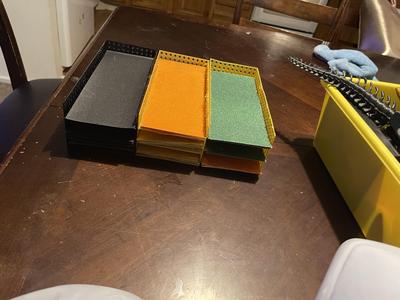 Sandpaper Shelf Organizer
