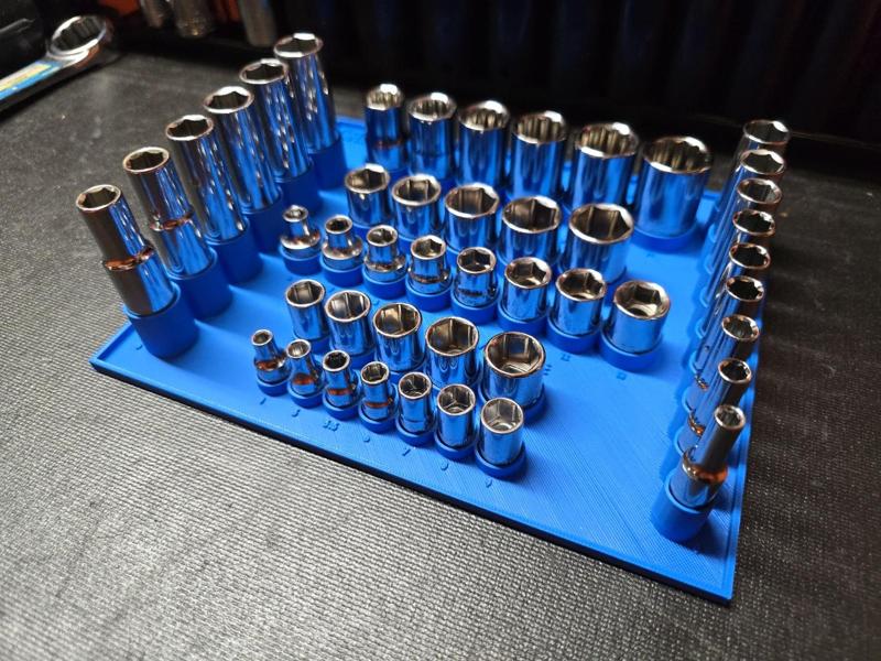 CRAFTSMAN Socket tray, Metric, 1/4", 3/8", and 1/2" drive