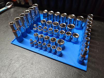 CRAFTSMAN Socket tray, Metric, 1/4", 3/8", and 1/2" drive