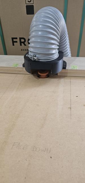 Ducting cover for router table