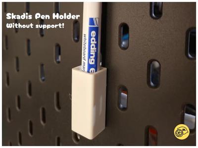 Pen/Whiteboard marker holder for skadis